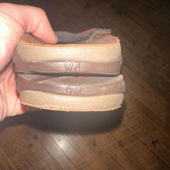 Chaco leather orthotics gorpcore size 6 outdoorsy flip flops - Picture 4 of 6